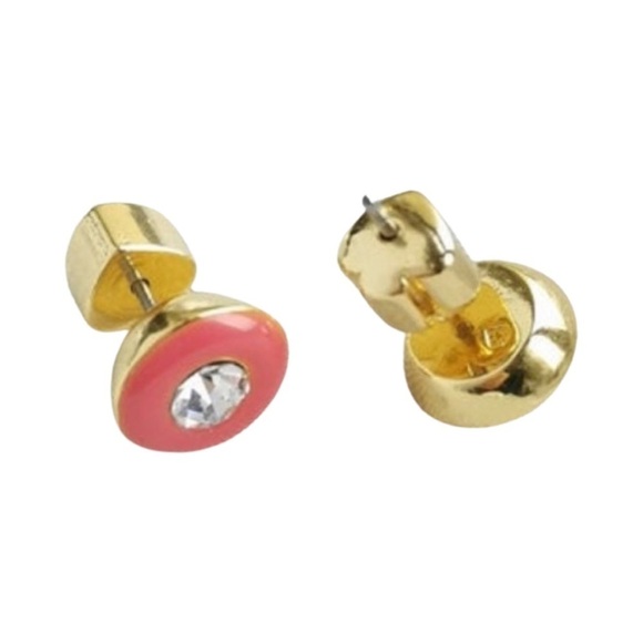 KATE SPADE • Coral Pink Candy Drops Stud Earrings - Picture 3 of 7